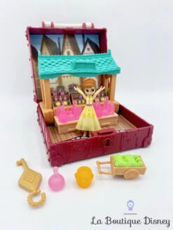 Ensemble De Jeu Figurine Mini Coffret Village Anna Pop Adventures Disney Hasbro La Reine Des Neiges 2 Valise