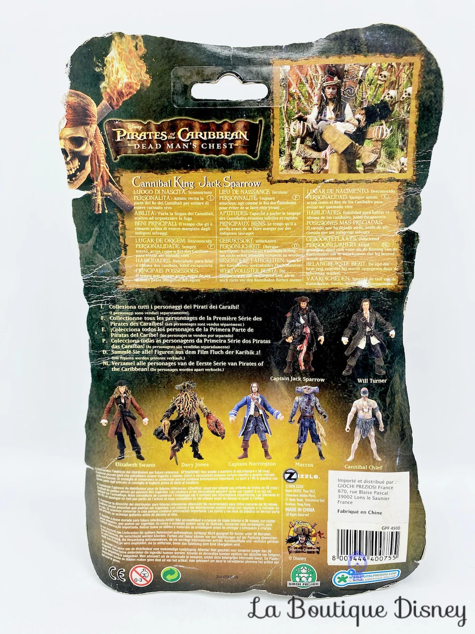 Figurine Jack Sparrow Cannibal King Pirates Des Caraïbes Disney Zizzle Giochi Preziosi Pirates Of The Caribbean 4 Figurine Jack Sparrow Cannibal King Pirates Des Caraïbes Disney Zizzle Giochi Preziosi Pirates Of The Caribbean – Image 2