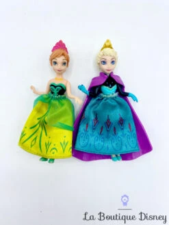 Figurines Fashion Polly Pocket Anna Elsa La Reine Des Neiges Disney Mattel Mini Poupées Habiller Vêtements