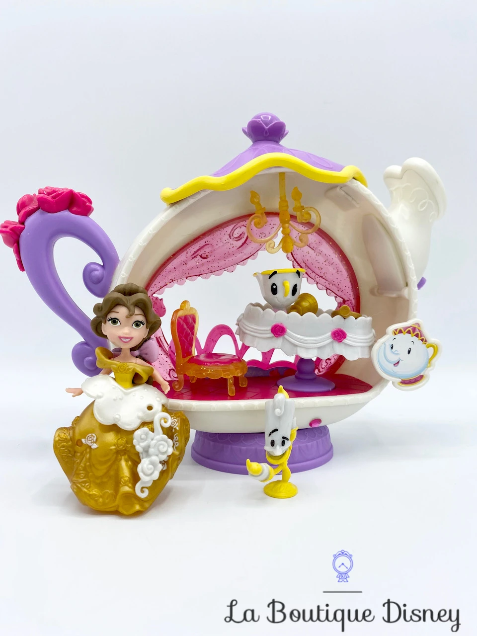 Figurine Little Kingdom Le Salon De Thé Enchanté De Belle La Belle Et La Bête Disney Princess Hasbro Polly Clip 5 Figurine Little Kingdom Le Salon De Thé Enchanté De Belle La Belle Et La Bête Disney Princess Hasbro Polly Clip – Image 3