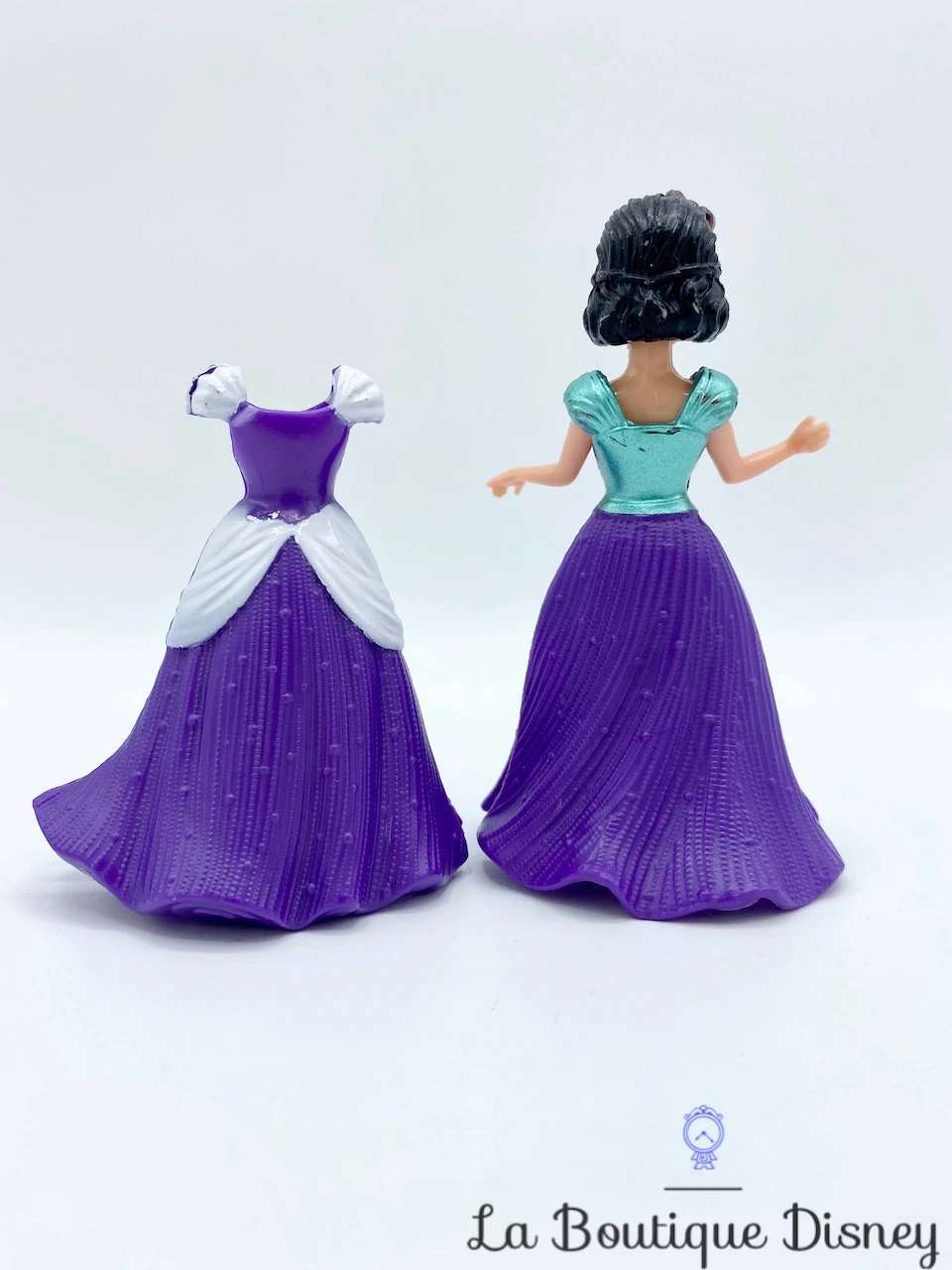 Figurine Magiclip Blanche Neige Disney Polly Clip Robe Violet Vert 4 Figurine Magiclip Blanche Neige Disney Polly Clip Robe Violet Vert – Image 2