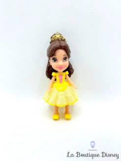 Figurine Mini Poupée Princesse Belle La Belle Et La Bête Disney Jakks Pacific Robe Jaune 8 Cm