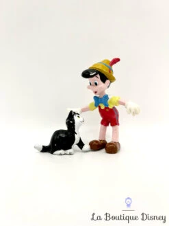 Figurine Pinocchio Figaro Disney Applause Marionnette Bois Chat Noir 6 Cm
