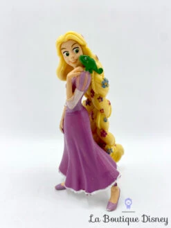 Figurine Raiponce Pascal Disney Bullyland Princesse Cheveux Longs Fleurs 11 Cm