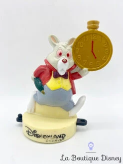 Figurine Tampon Lapin Blanc McDonald's Disneyland Paris Disney Alice Aux Pays Des Merveilles Horloge Plastique 1999