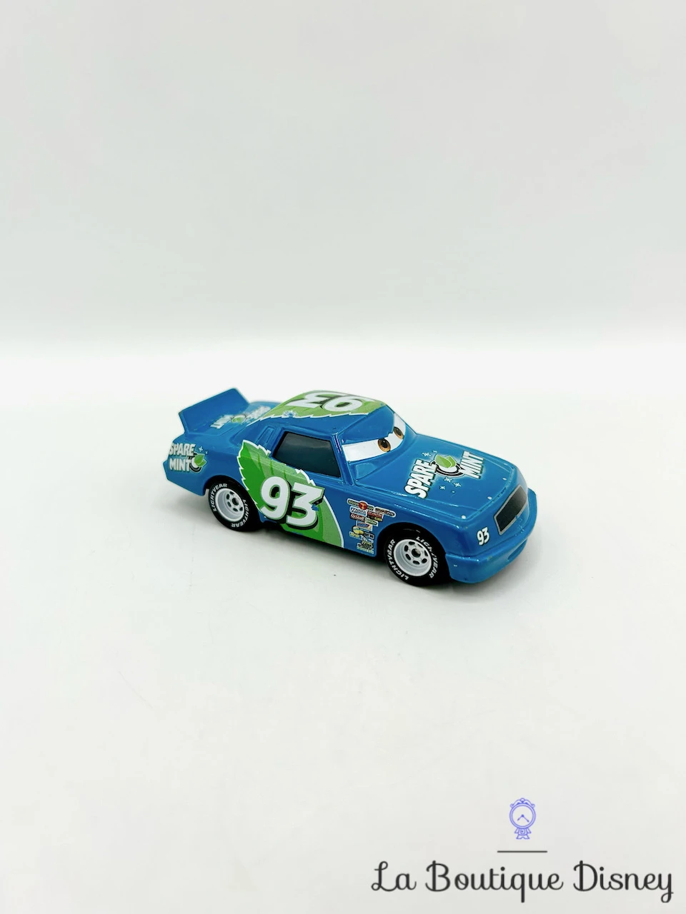 Figurine Voiture Ernie Gearson #93 Sparemint Cars Disney Pixar Mattel Bleu Vert 4 Figurine Voiture Ernie Gearson #93 Sparemint Cars Disney Pixar Mattel Bleu Vert – Image 2