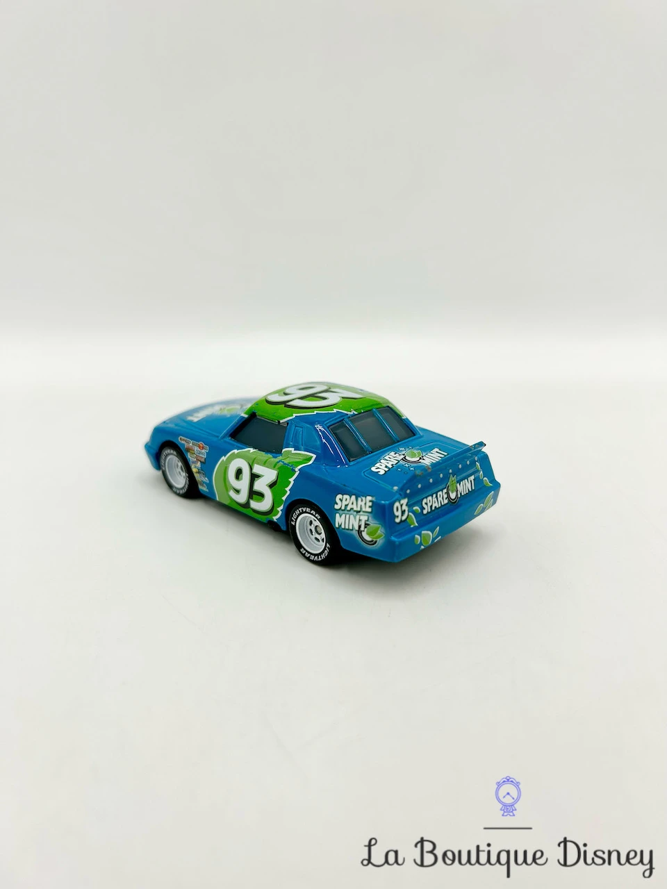 Figurine Voiture Ernie Gearson #93 Sparemint Cars Disney Pixar Mattel Bleu Vert 6 Figurine Voiture Ernie Gearson #93 Sparemint Cars Disney Pixar Mattel Bleu Vert – Image 4
