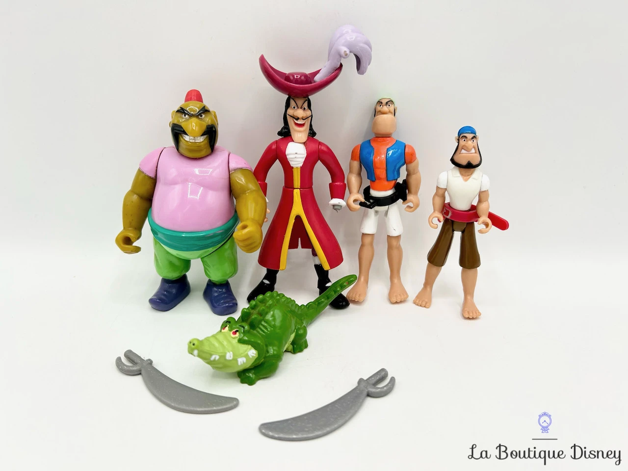 Figurines Capitaine Crochet Pirates Tic Tac Crocodile Disney Heroes Peter Pan Famosa Vintage 4 Figurines Capitaine Crochet Pirates Tic Tac Crocodile Disney Heroes Peter Pan Famosa Vintage – Image 2