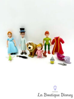 Figurines Famille Darling Wendy Jean Michel Nana Disney Heroes Peter Pan Famosa Vintage