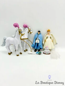 Figurine Fashion Polly Pocket Mariage Cendrillon Prince Disney Princess Mattel Mariée Chevaux