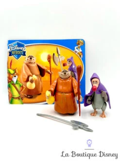Figurines Frère Tuck Vautour Niquedouille Robin Des Bois Disney Heroes Famosa Vintage