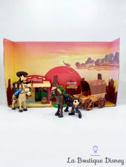 Figurines Mickey Western Disneyland Paris Disney Dingo Cow Boy Far West Ensemble De Jeu