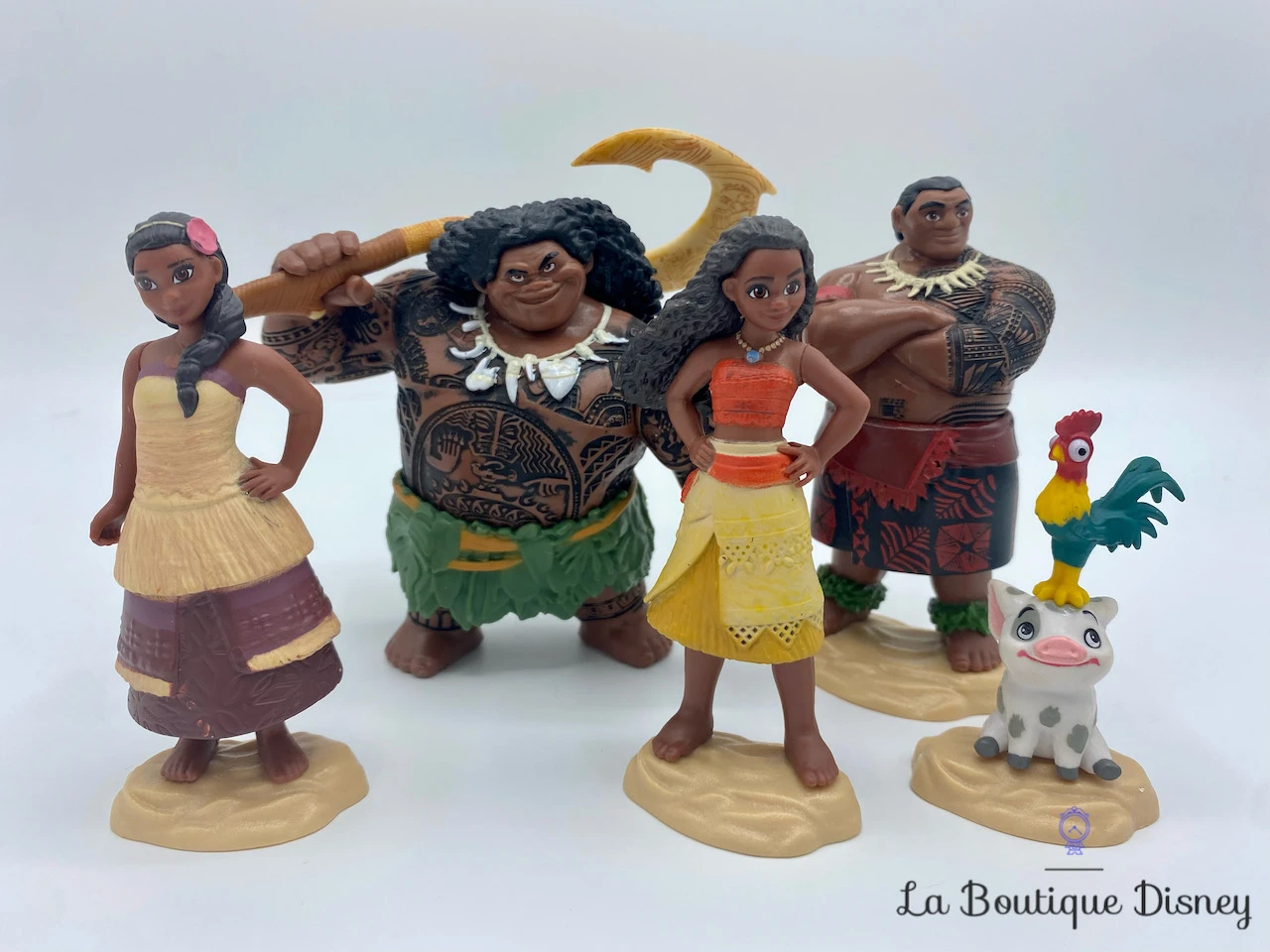 Figurines Vaiana Playset Disney Jakks Maui Hei Hei Pua Sina Chef Tui 10 Cm 4 Figurines Vaiana Playset Disney Jakks Maui Hei Hei Pua Sina Chef Tui 10 Cm – Image 2
