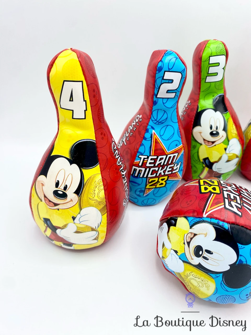Jeu De Bowling Souple Mickey Mouse Disneyland Paris Disney Quilles Mickey 4 Jeu De Bowling Souple Mickey Mouse Disneyland Paris Disney Quilles Mickey – Image 2