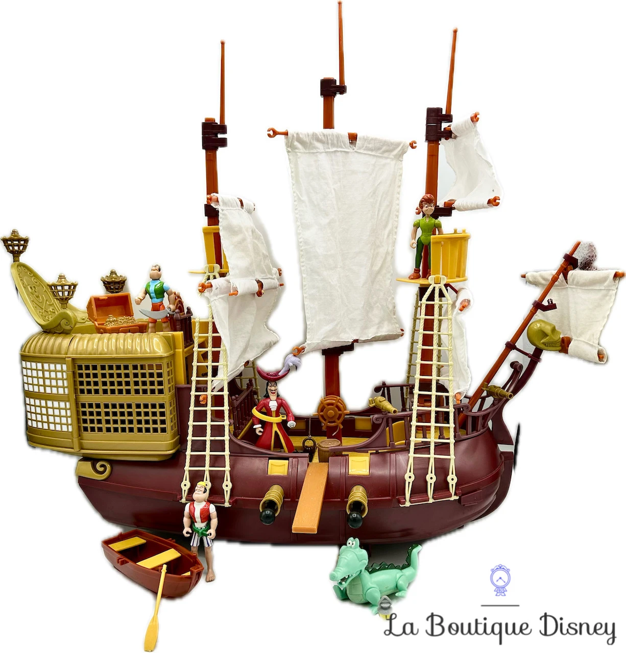 Ensemble De Jeu Figurines Bateau Jolly Roger Capitaine Crochet Peter Pan Disney Heroes Adventures Famosa Vintage 4 Ensemble De Jeu Figurines Bateau Jolly Roger Capitaine Crochet Peter Pan Disney Heroes Adventures Famosa Vintage – Image 2
