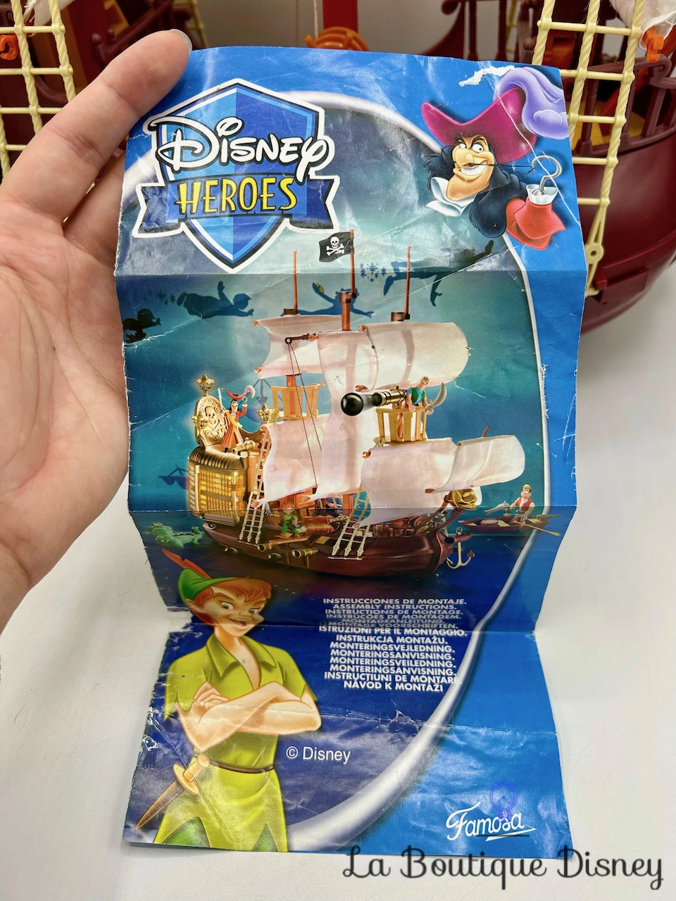 Ensemble De Jeu Figurines Bateau Jolly Roger Capitaine Crochet Peter Pan Disney Heroes Adventures Famosa Vintage 12 Ensemble De Jeu Figurines Bateau Jolly Roger Capitaine Crochet Peter Pan Disney Heroes Adventures Famosa Vintage – Image 10