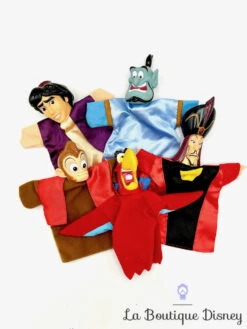 Meilleur Jouets Magasin 20 Marionnettes Aladdin Disney Main Vintage Iago Jafar Génie Abu