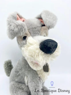 Peluche Clochard Tramp Disney La Belle Et Le Clochard Chien Gris Collier Métal Vintage 36 Cm -Meilleur Jouets Magasin peluche clochard disney vintage la belle et le clochard tramp chien gris collier vintage 2
