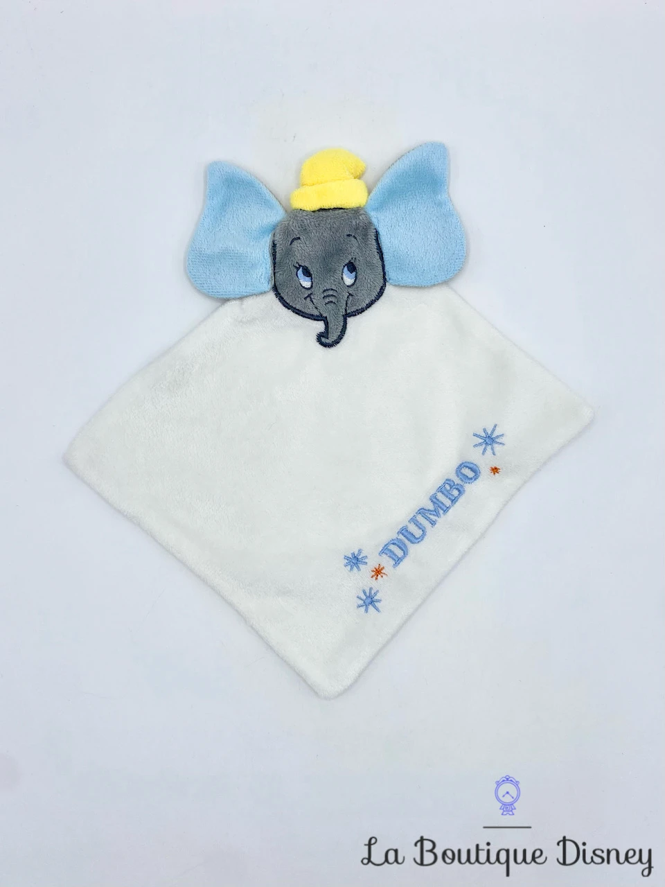 Peluche Doudou Dumbo Disney éléphant Gris Blanc Carré 3 Peluche Doudou Dumbo Disney éléphant Gris Blanc Carré