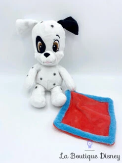 Peluche Les 101 Dalmatiens Disney Nicotoy Chien Blanc Noir Doudou Rouge