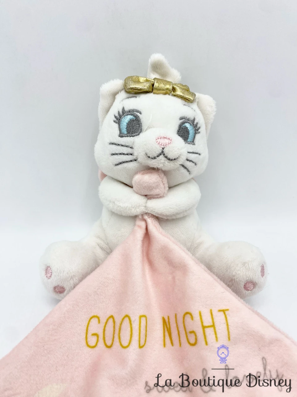 Peluche Doudou Marie Les Aristochats Disney Nicotoy Good Night Sweet Lovely Carré Rose 4 Peluche Doudou Marie Les Aristochats Disney Nicotoy Good Night Sweet Lovely Carré Rose – Image 2
