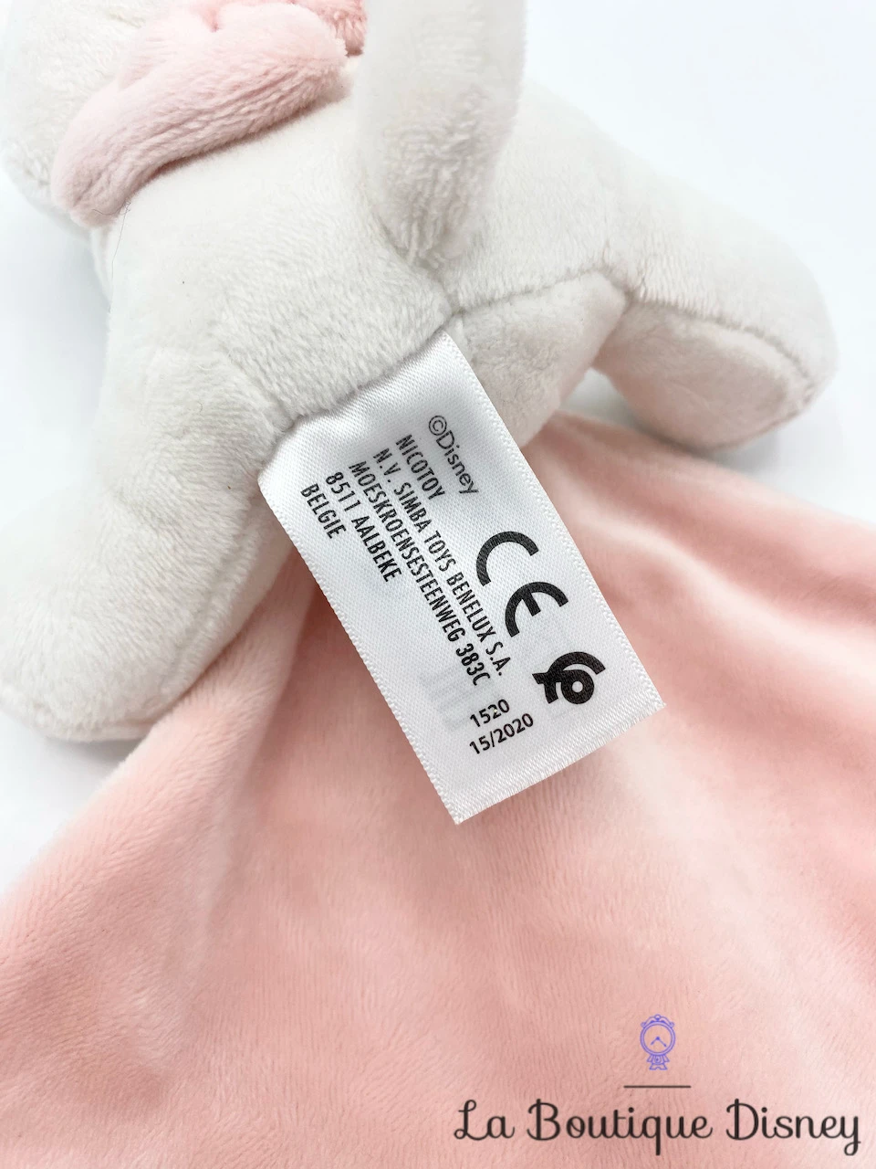 Peluche Doudou Marie Les Aristochats Disney Nicotoy Good Night Sweet Lovely Carré Rose 7 Peluche Doudou Marie Les Aristochats Disney Nicotoy Good Night Sweet Lovely Carré Rose – Image 5