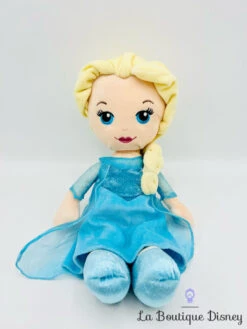 Peluche Elsa La Reine Des Neiges Disney Nicotoy Bleu Poupée 34 Cm