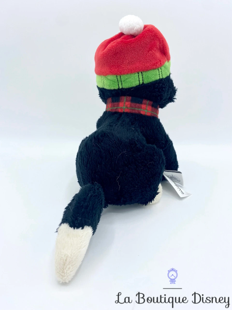 Peluche Figaro Noël Chat Pinocchio Disneyland Paris Disney Noir Bonnet écharpe 18 Cm 4 Peluche Figaro Noël Chat Pinocchio Disneyland Paris Disney Noir Bonnet écharpe 18 Cm – Image 2