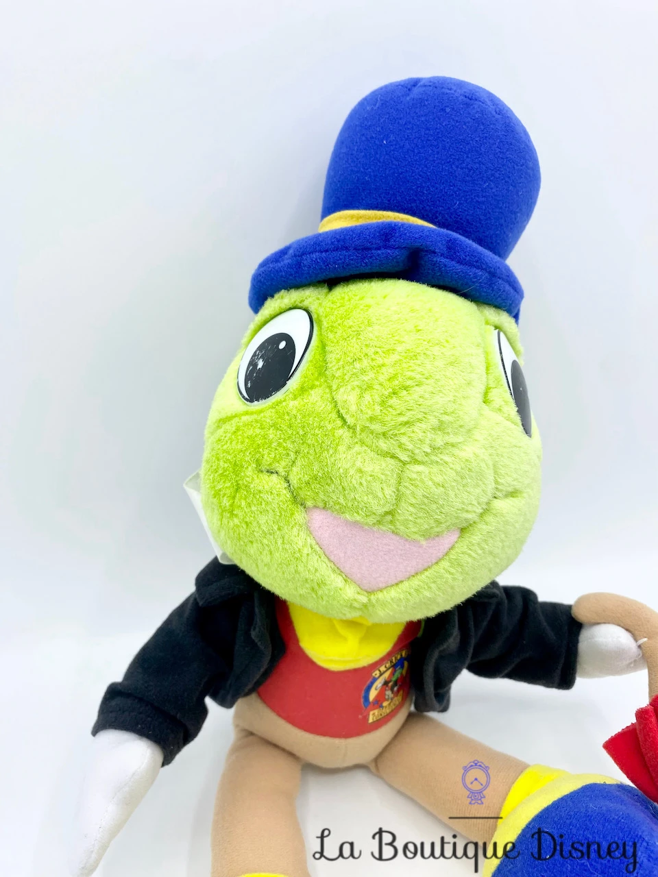 Peluche Jiminy Cricket Pinocchio Disney Mattel 1992 Official Conscience Vert Parapluie 36 Cm 4 Peluche Jiminy Cricket Pinocchio Disney Mattel 1992 Official Conscience Vert Parapluie 36 Cm – Image 2