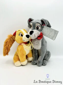 Peluche La Belle Et Le Clochard Noël Bisous Disney Store 2019 Chiens Nez Aimanté