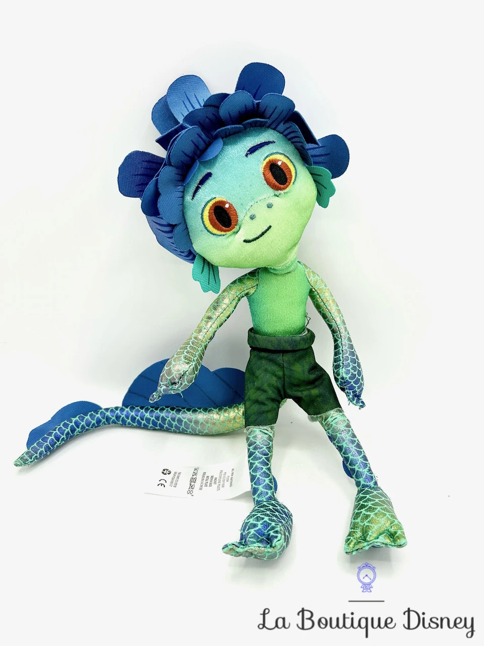 Peluche Luca Paguro Disney Store 2019 Créature Poisson Bleu écailles 34 Cm 3 Peluche Luca Paguro Disney Store 2019 Créature Poisson Bleu écailles 34 Cm