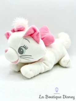 Peluche Marie Les Aristochats Disneyland Paris 2017 Disney Chat Blanc Rose Couché 26 Cm