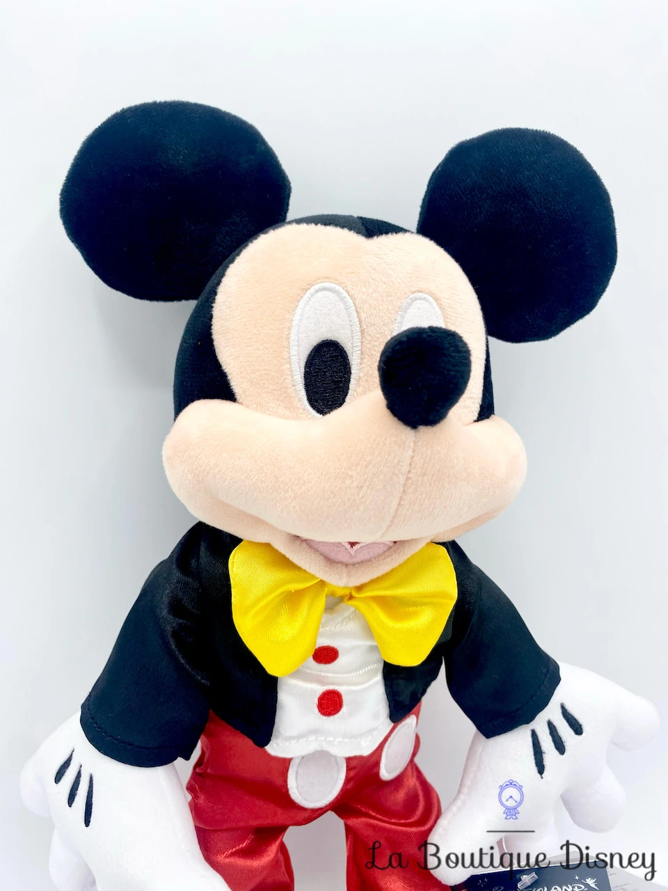 Peluche Mickey Mouse Costume Disneyland Paris 2019 Disney Noir Rouge Smoking 34 Cm 4 Peluche Mickey Mouse Costume Disneyland Paris 2019 Disney Noir Rouge Smoking 34 Cm – Image 2