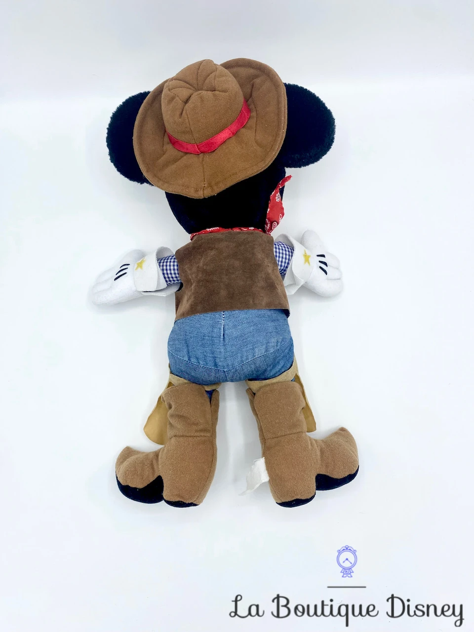 Peluche Mickey Mouse Cow Boy Euro Disney Disneyland Aventurier Western Vintage 38 Cm 5 Peluche Mickey Mouse Cow Boy Euro Disney Disneyland Aventurier Western Vintage 38 Cm – Image 3