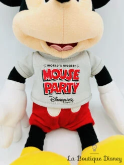 Peluche Mickey Mouse Party Disneyland Paris Disney World's Biggest Tee Shirt 35 Cm -Meilleur Jouets Magasin peluche mickey mouse party disneyland paris disney 5