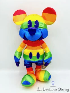 Peluche Mickey Mouse Rainbow Disney Store 2020 Arc En Ciel 41 Cm