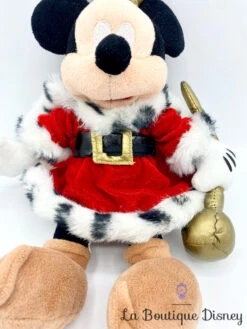 Peluche Mickey Mouse Roi Disneyland Paris Disney Rouge Manteau Couronne Sceptre 30 Cm -Meilleur Jouets Magasin peluche mickey roi disneyland disney rouge canne couronne 1