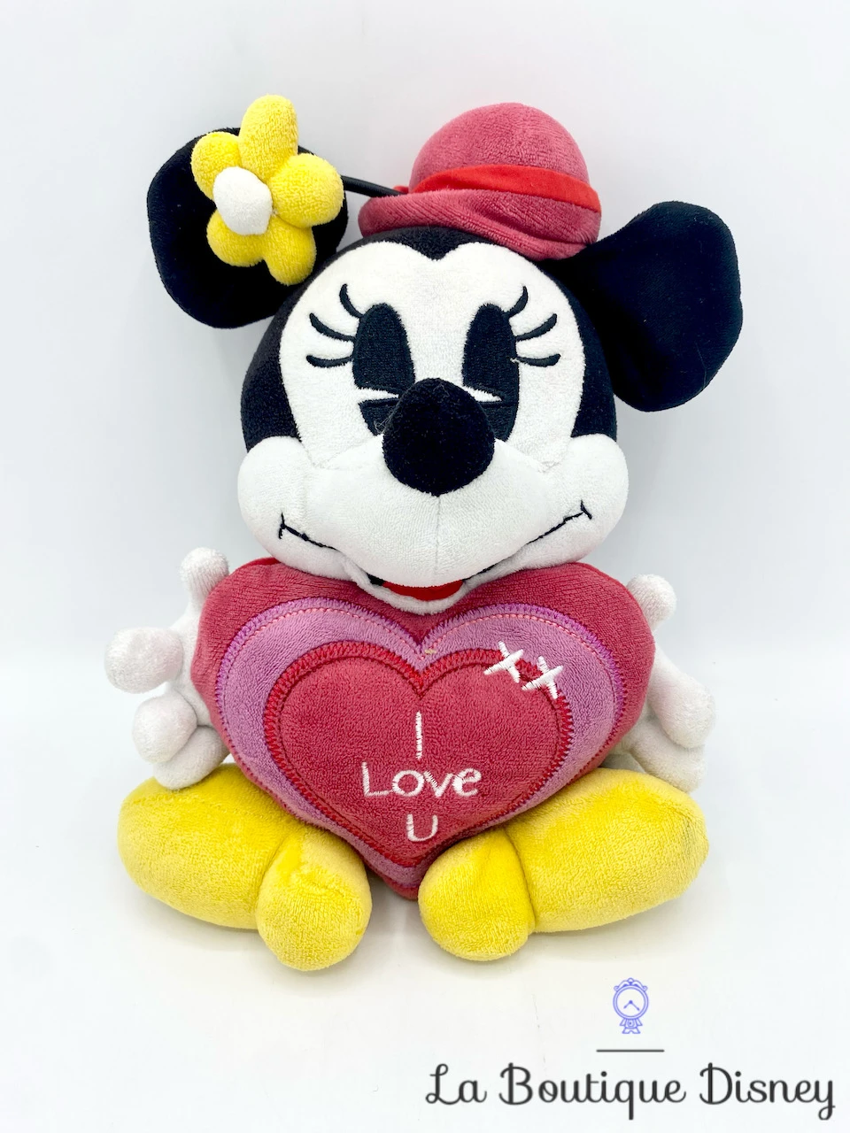 Peluche Minnie Mouse I Love U Disney Nicotoy Rétro Vintage Coeur 25 Cm 3 Peluche Minnie Mouse I Love U Disney Nicotoy Rétro Vintage Coeur 25 Cm