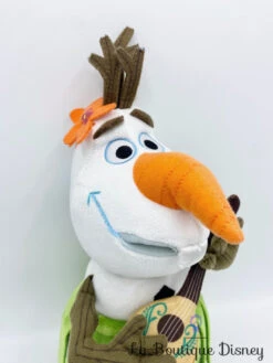 Peluche Olaf Aloha Disney Store La Reine Des Neiges Bonhomme De Neige Guitare 32 Cm -Meilleur Jouets Magasin peluche olaf guitare disney store la reine des neiges bonhomme de neige ete fleur 3