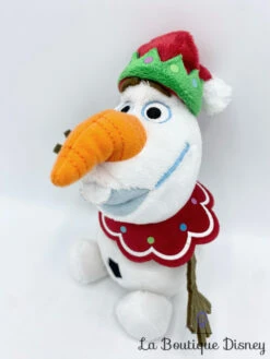 Peluche Olaf Noël Disney Store 2014 Bonhomme De Neige La Reine Des Neiges 18 Cm -Meilleur Jouets Magasin peluche olaf noel disney store la reine des neiges bonhomme de neige chapeau bonnet 0