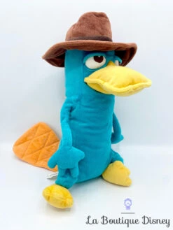 Peluche Perry Ornithorynque Disneyland Paris Disney Phinéas Et Ferb Agent Secret Bleu Canard 42 Cm