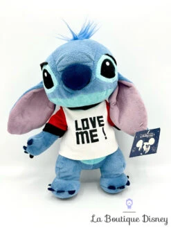 Peluche Stitch Love Me Disneyland Paris Disney Monstre Bleu Extraterrestre Tee Shirt 32 Cm