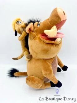 Peluche Timon Dos Pumbaa Le Roi Lion Disney Parks Suricate Phacochère Marron 32 Cm