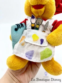 Peluche Winnie L'ourson Peintre Disneyland Paris Disney Peinture Pinceaux 18 Cm -Meilleur Jouets Magasin peluche winnie ourson peinture peintre disneyland disney picasso 1