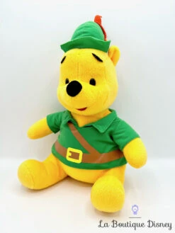 Peluche Winnie L'ourson Robin Des Bois Disney Déguisement Vert 33 Cm