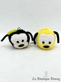 Peluches Tsum Tsum Dingo Pluto Disney Nicotoy Chien Jaune Orange