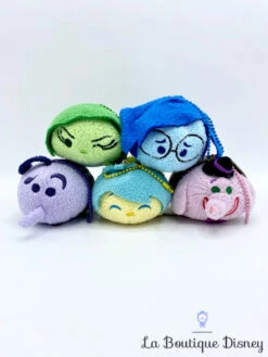 Peluches Tsum Tsum Set Vice Versa Joie Tristesse Dégout Peur Bing Bong Disney Store