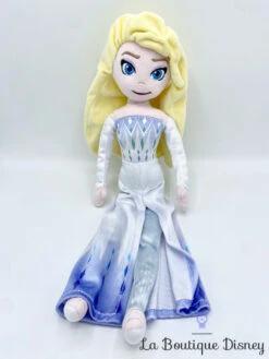 Poupée Chiffon Elsa La Reine Des Neiges 2 Disney Parks 2019 Disneyland Peluche Robe Blanche 50 Cm