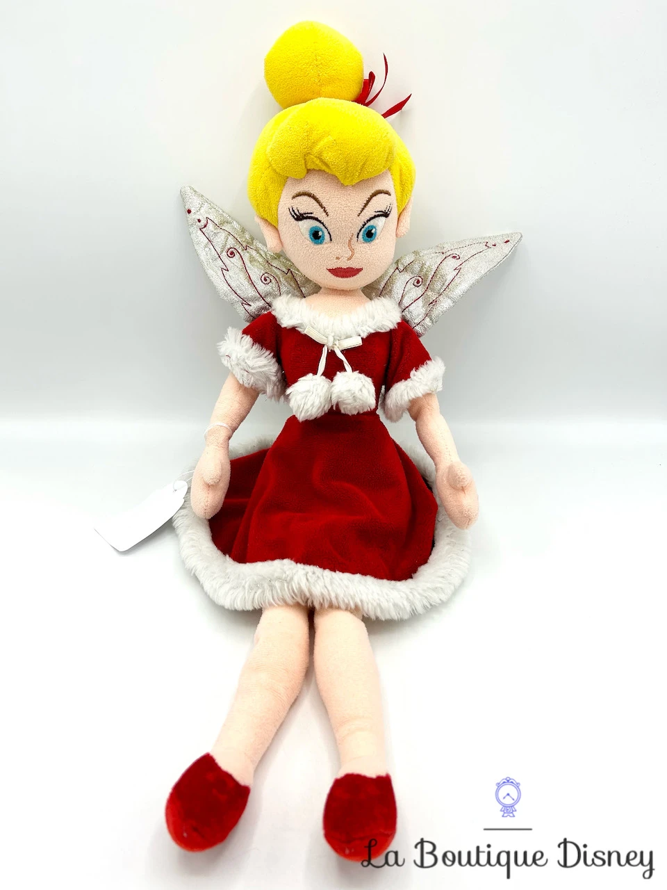 Poupée Chiffon Fée Clochette Noël Rouge Disney Store Peluche Peter Pan écusson 52 Cm 3 Poupée Chiffon Fée Clochette Noël Rouge Disney Store Peluche Peter Pan écusson 52 Cm