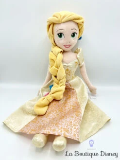 Poupée Chiffon Raiponce Mariée Disney Store 2016 Peluche Princesse Mariage Fleurs 55 Cm